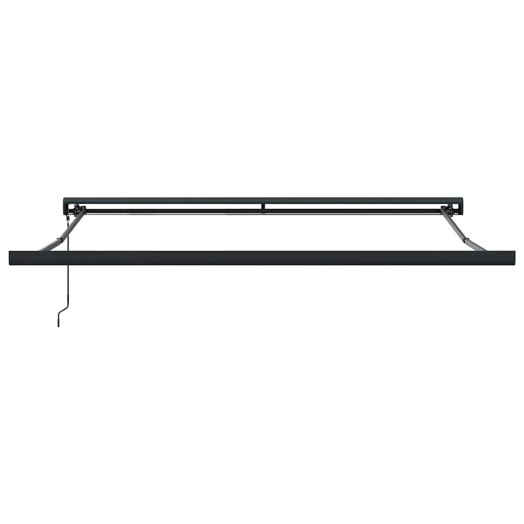 Tenda Retrattile Arancione Marrone 3,5x2,5m Tessuto e Alluminio