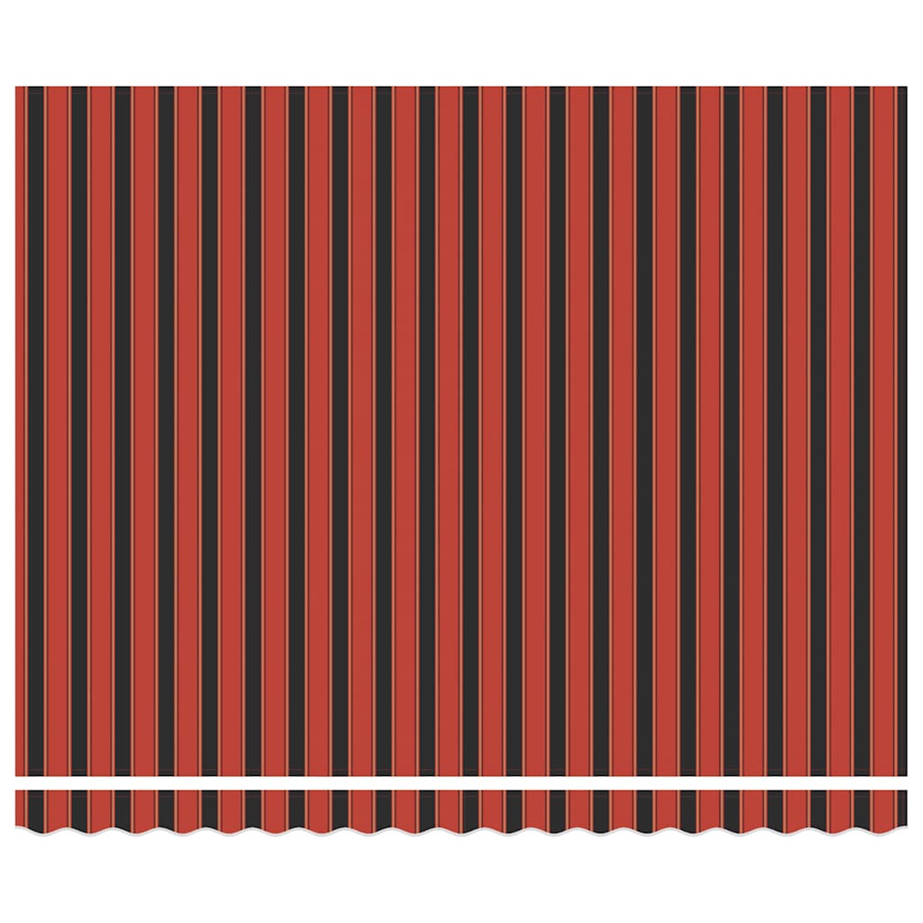 Tenda Sole Retrattile Arancione Marrone 4x3m Tessuto Alluminio