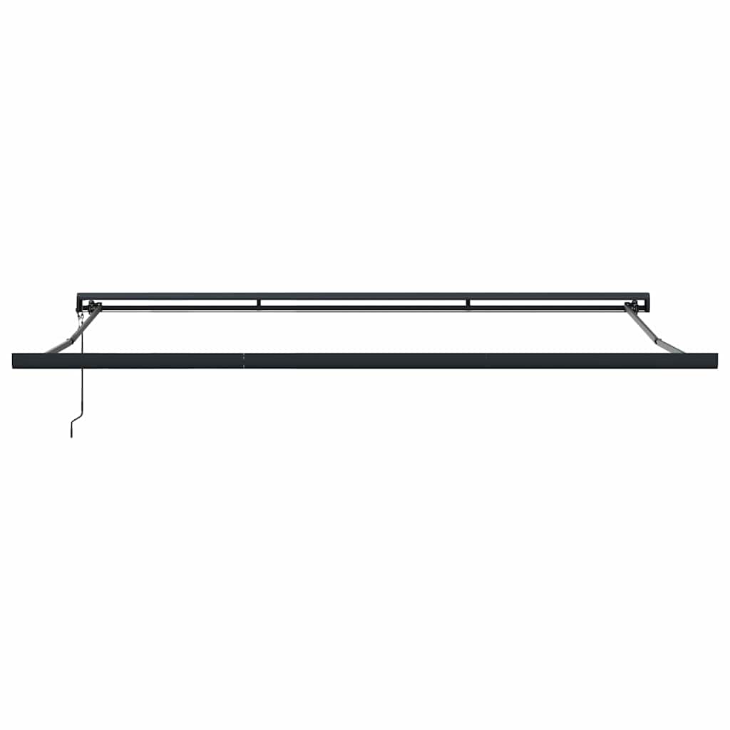 Tenda Sole Retrattile Arancione Marrone 4x3m Tessuto Alluminio