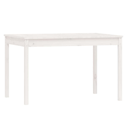 Set da Pranzo per Giardino 5pz Bianco in Legno Massello di Pino - homemem39