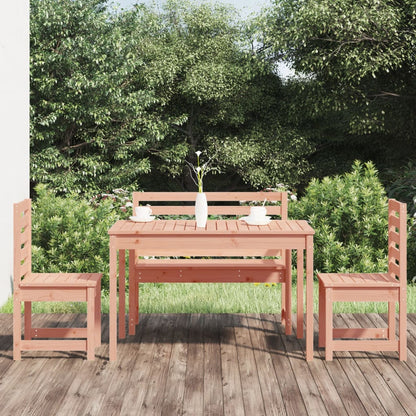 Set da Pranzo per Giardino 4 pz in Legno Massello di Douglas - homemem39