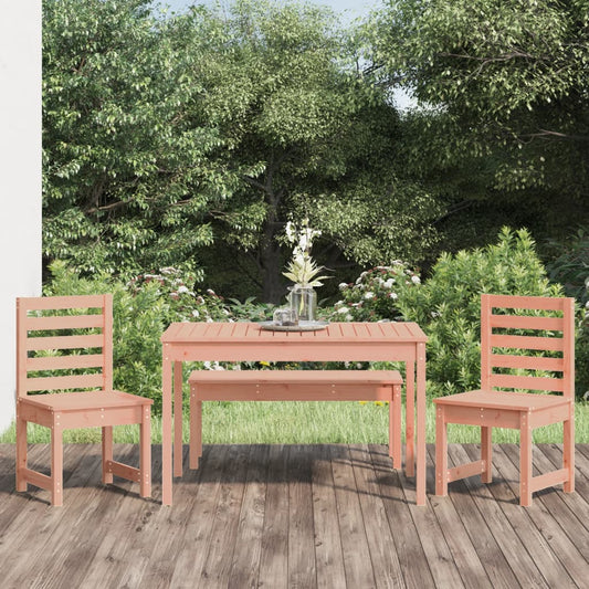 Set da Pranzo per Giardino 4 pz in Legno Massello di Douglas - homemem39