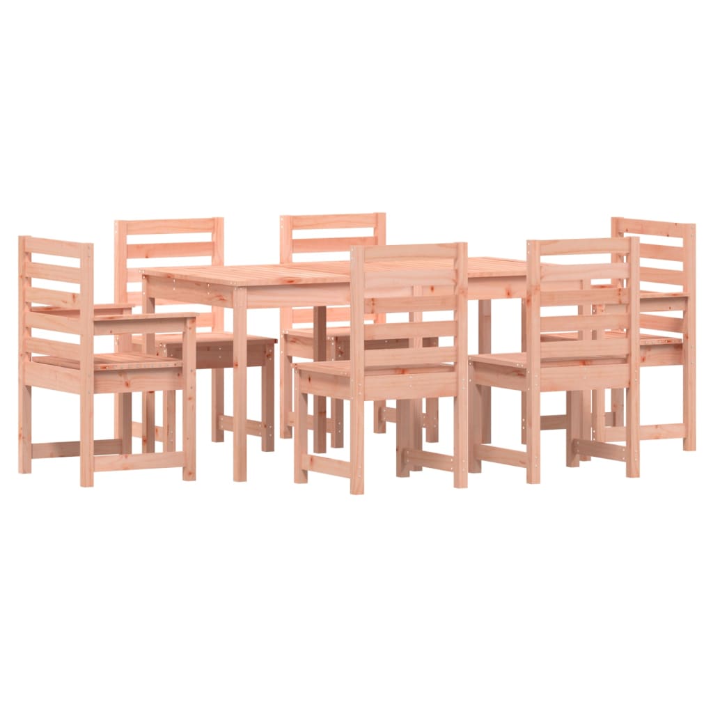 Set da Pranzo per Giardino 7 pz in Legno Massello di Douglas | homemem39