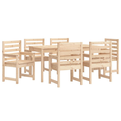 Set da Pranzo da Giardino 7 pz in Legno Massello di Pino - homemem39