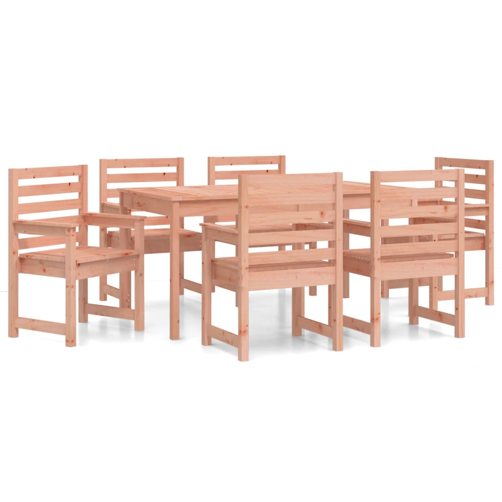 Set da Pranzo per Giardino 7 pz in Legno Massello di Douglas | homemem39