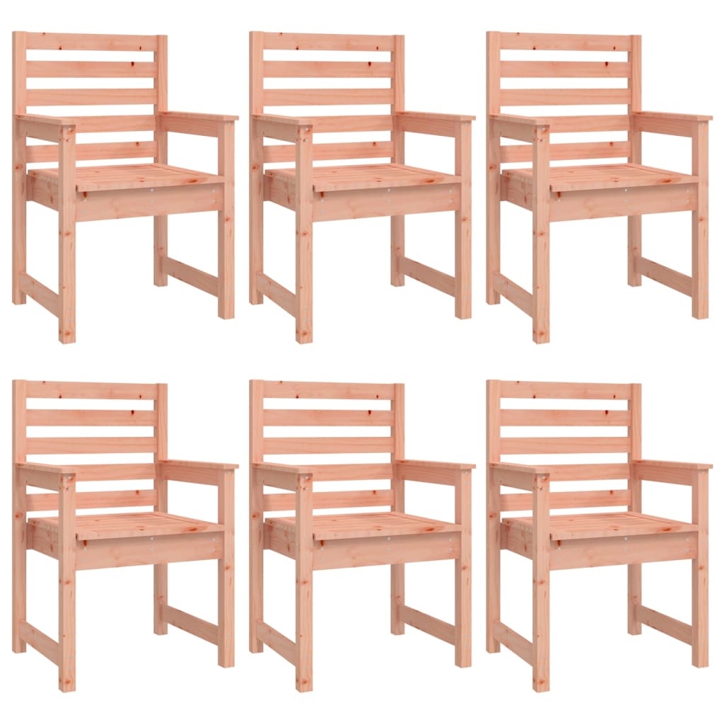 Set da Pranzo per Giardino 7 pz in Legno Massello di Douglas