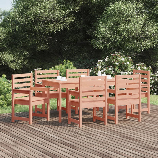 Set da Pranzo per Giardino 7 pz in Legno Massello di Douglas - homemem39