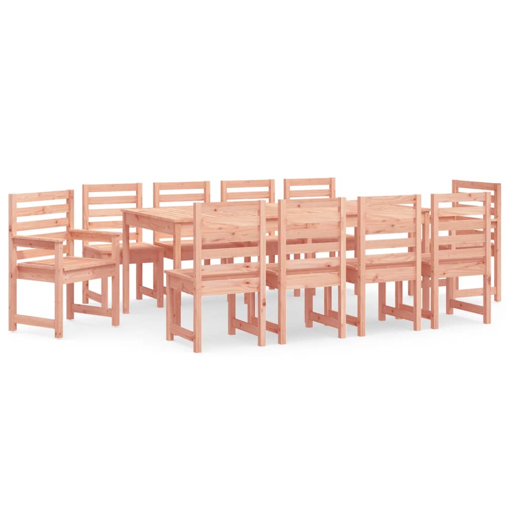 Set da Pranzo per Giardino 11 pz in Legno Massello di Douglas | homemem39