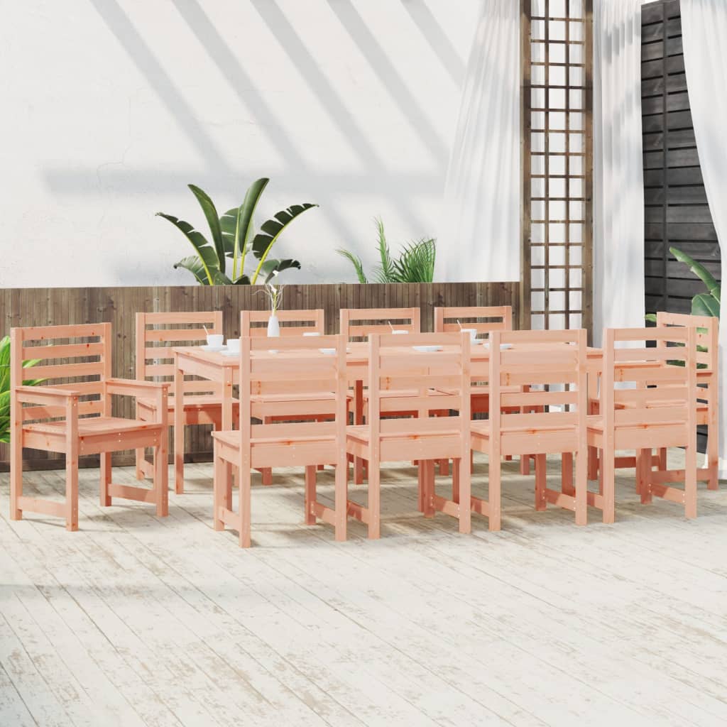 Set da Pranzo per Giardino 11 pz in Legno Massello di Douglas | homemem39