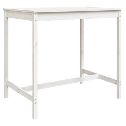 Set Bar da Giardino 5 pz Bianco in Legno Massello di Pino - homemem39