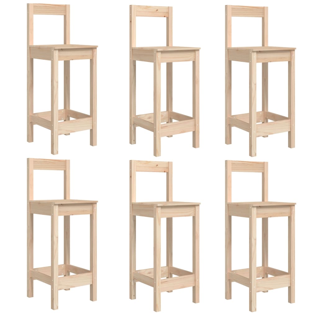 Set Bar da Giardino 7 pz in Legno Massello di Pino | homemem39