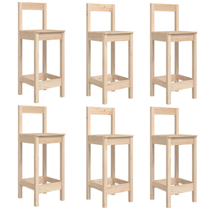 Set Bar da Giardino 7 pz in Legno Massello di Pino | homemem39