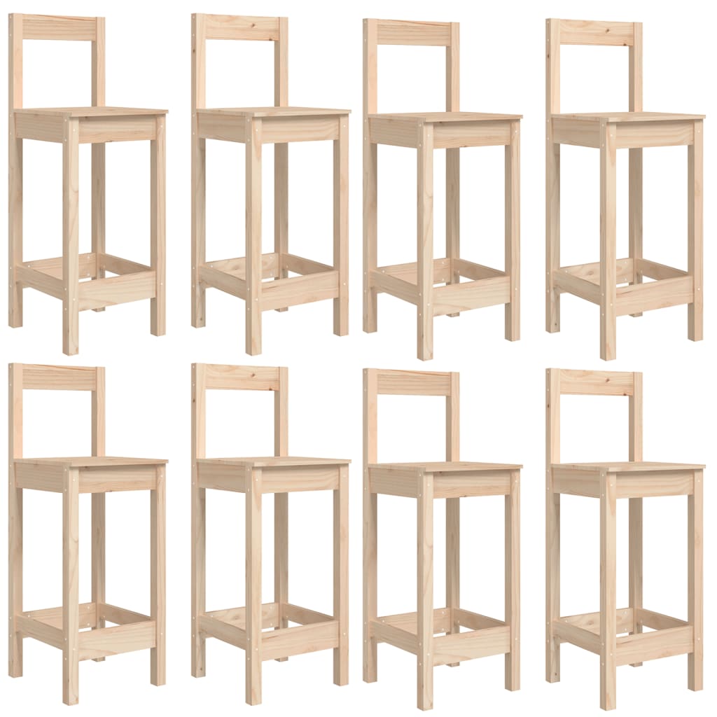 Set Bar da Giardino 9 pz in Legno Massello di Pino | homemem39