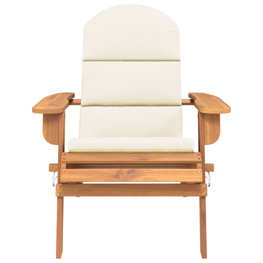 Sedia Adirondack da Giardino con Cuscini Legno Massello Acacia - homemem39