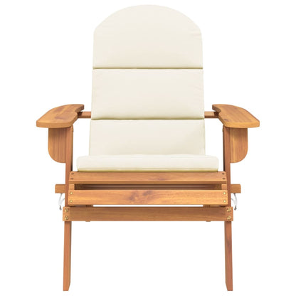 Sedia Adirondack da Giardino con Cuscini Legno Massello Acacia - homemem39