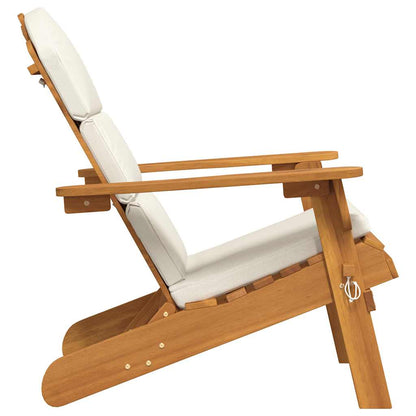 Sedia Adirondack da Giardino con Cuscini Legno Massello Acacia - homemem39