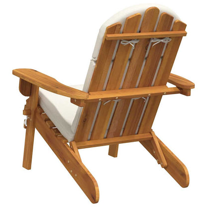 Sedia Adirondack da Giardino con Cuscini Legno Massello Acacia - homemem39