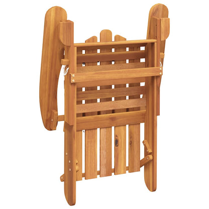 Sedia Adirondack Giardino con Poggiapiedi Legno Massello Acacia - homemem39