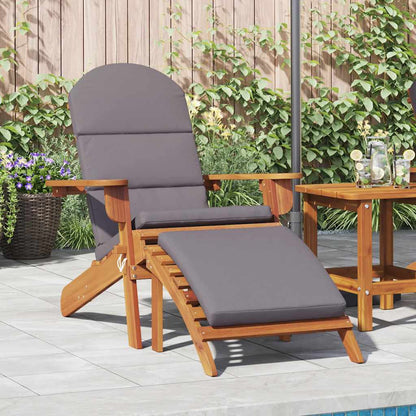 Sedia Adirondack Giardino con Poggiapiedi Legno Massello Acacia