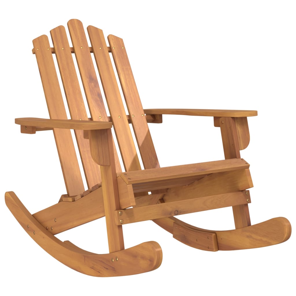 Sedia a Dondolo Adirondack in Legno Massello di Acacia | homemem39