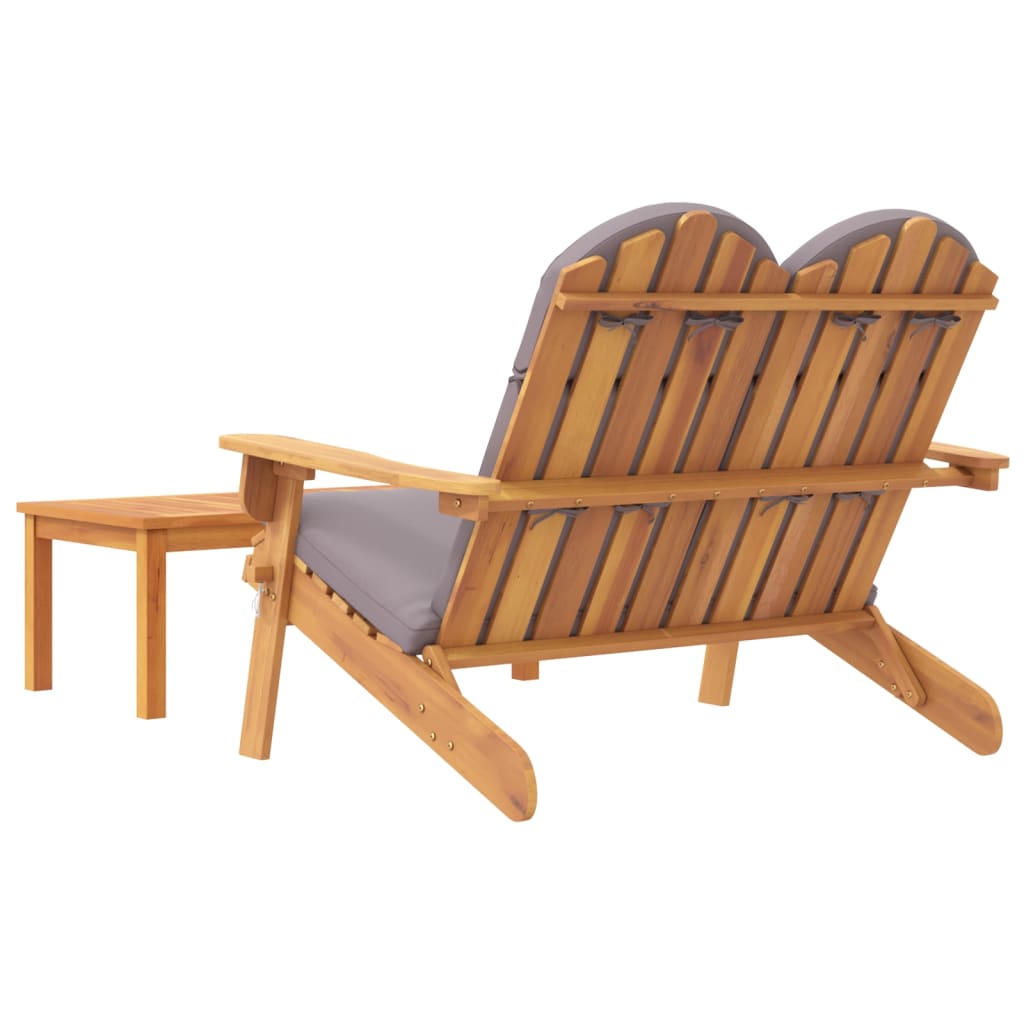 Set Salotto da Giardino Adirondack 2pz Legno Massello di Acacia | homemem39