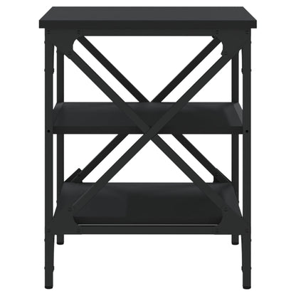 Tavolini 2 pz Neri 40x42x50 cm in Legno Multistrato - homemem39