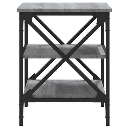 Tavolini 2 pz Grigio Sonoma 40x42x50 cm in Legno Multistrato
