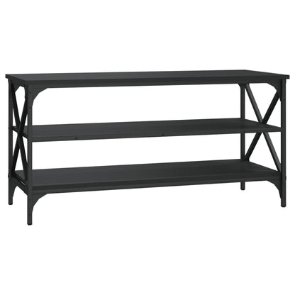 Mobile Porta TV Nero 100x40x50 cm in Legno Multistrato - homemem39