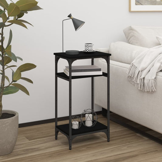 Tavolino Nero 40x30x75 cm in Legno Multistrato - homemem39