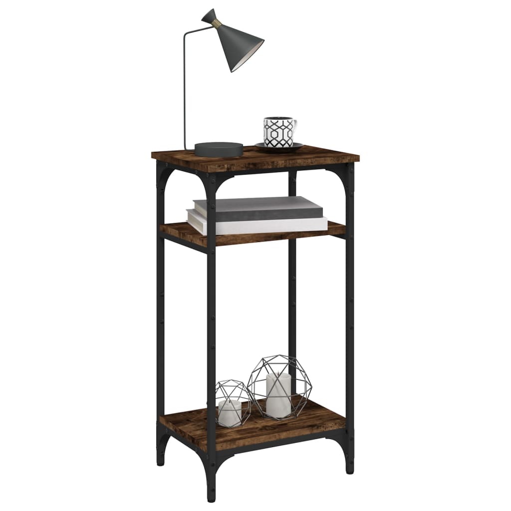 Tavolino Rovere Fumo 40x30x75 cm in Legno Multistrato | homemem39