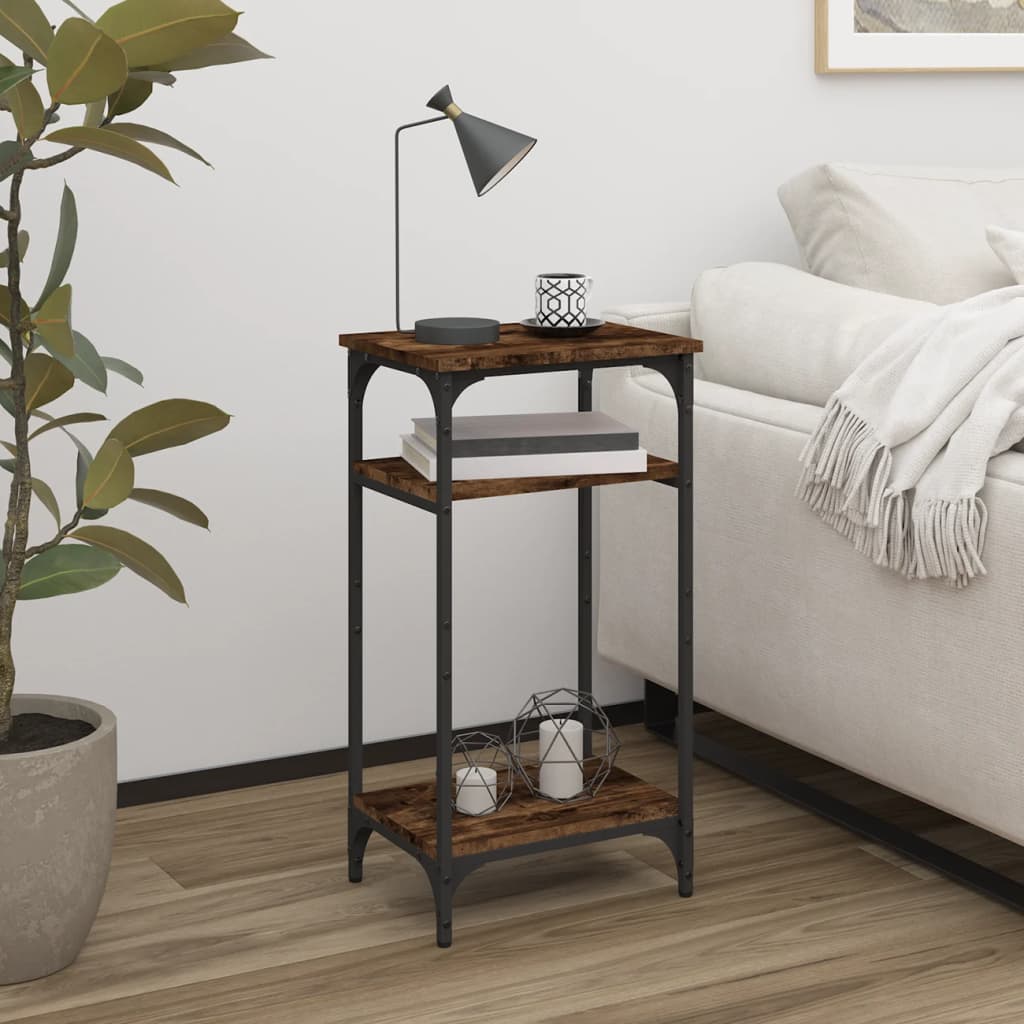 Tavolino Rovere Fumo 40x30x75 cm in Legno Multistrato - homemem39