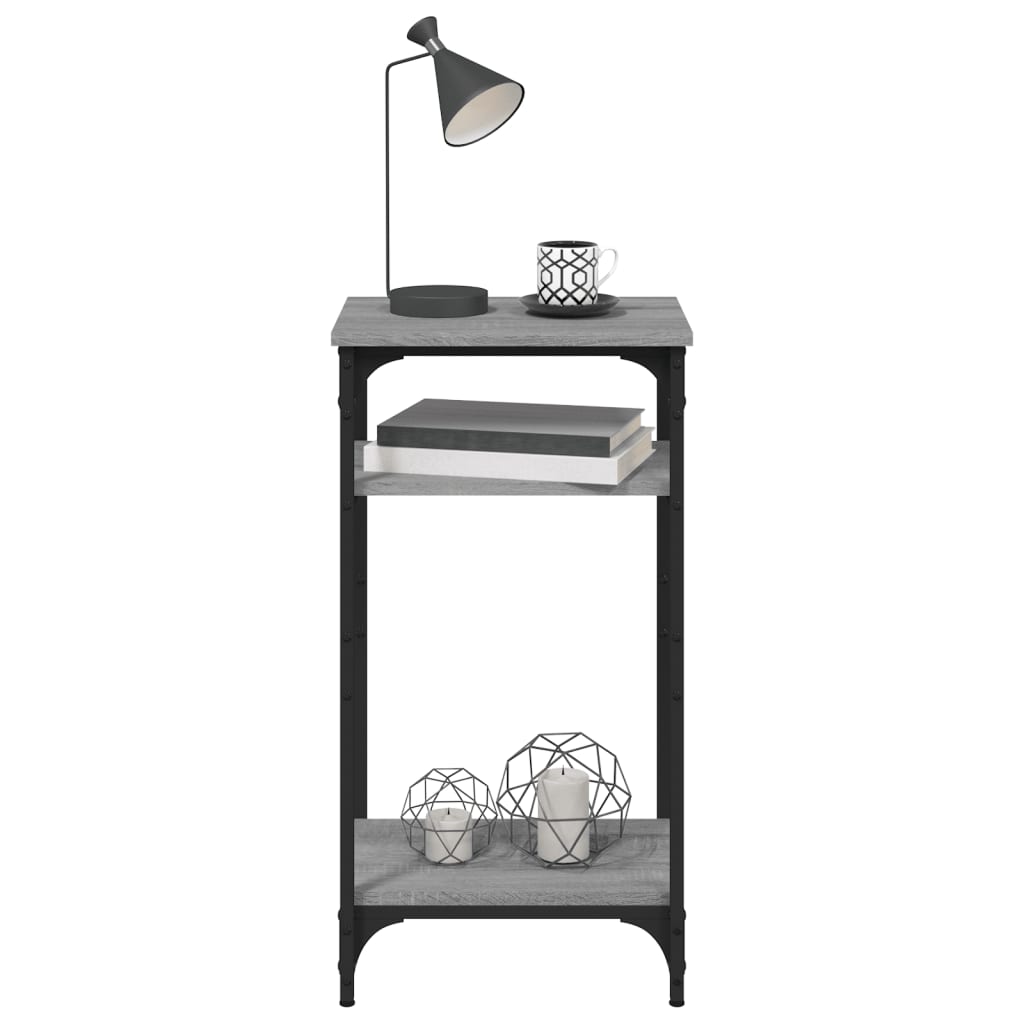 Tavolino Grigio Sonoma 40x30x75 cm in Legno Multistrato - homemem39