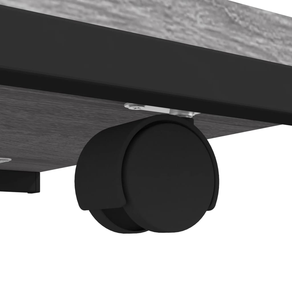 Tavolino con Ruote Grigio Sonoma 50x35x55,5cm Legno Multistrato - homemem39