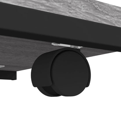 Tavolino con Ruote Grigio Sonoma 50x35x55,5cm Legno Multistrato - homemem39