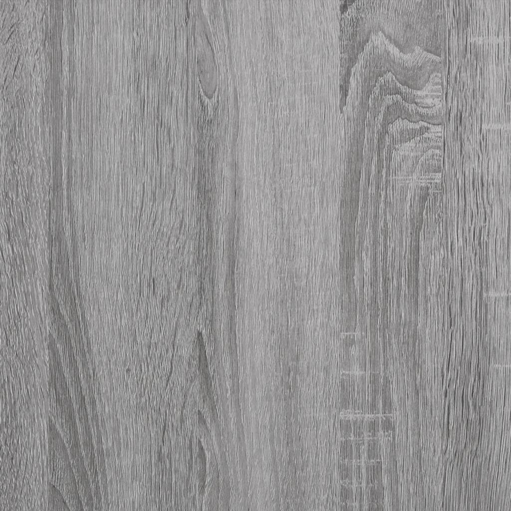Tavolino con Ruote Grigio Sonoma 50x35x55,5cm Legno Multistrato - homemem39