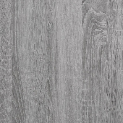 Tavolino con Ruote Grigio Sonoma 50x35x55,5cm Legno Multistrato - homemem39