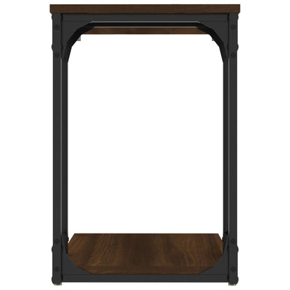 Tavolino Rovere Marrone 50x35x52 cm in Legno Multistrato - homemem39