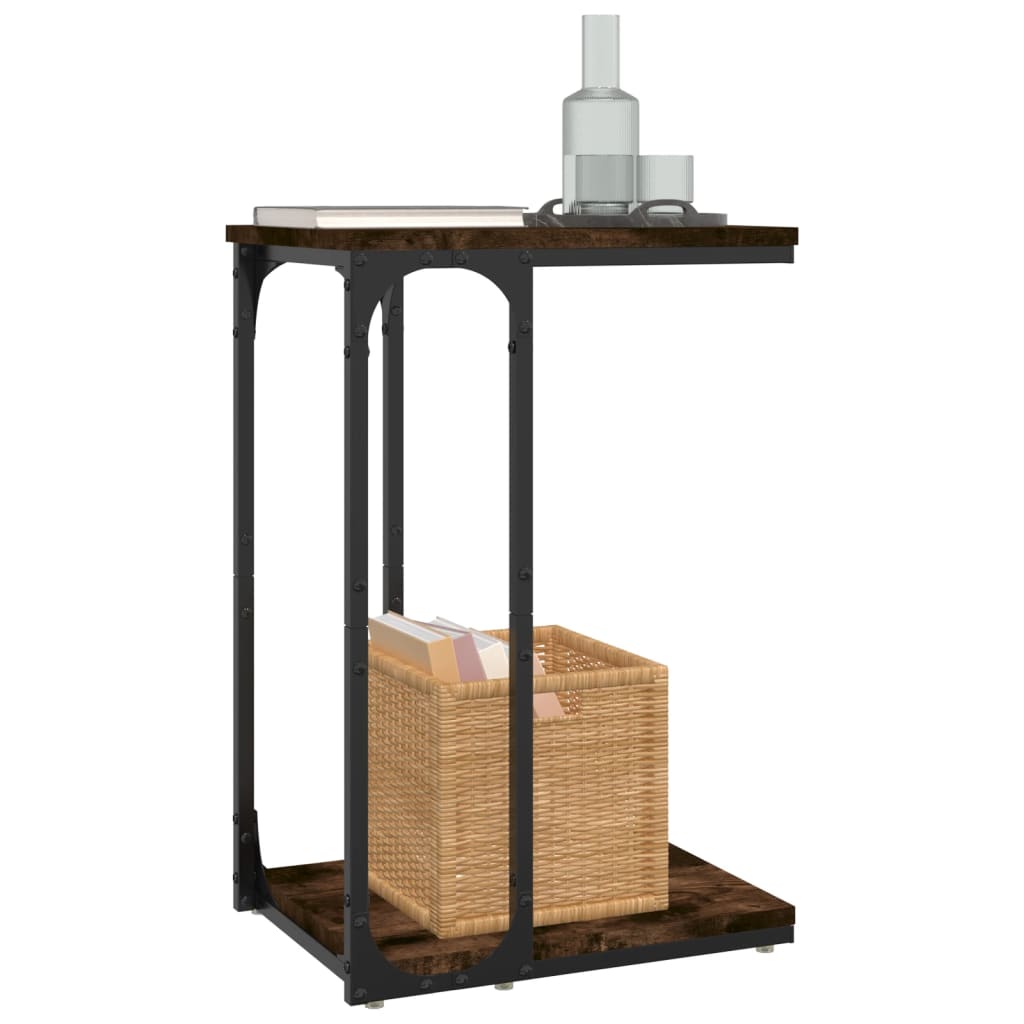 Tavolino Rovere Fumo 40x30x60 cm in Legno Multistrato | homemem39