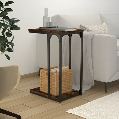 Tavolino Rovere Fumo 40x30x60 cm in Legno Multistrato - homemem39