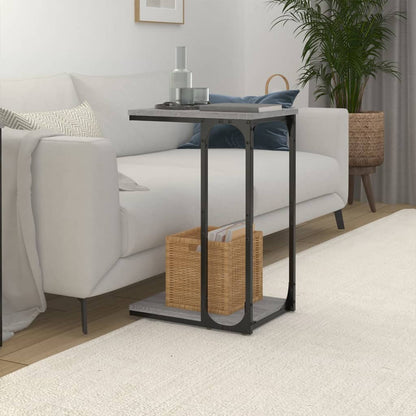 Tavolino Grigio Sonoma 40x30x60 cm in Legno Multistrato - homemem39