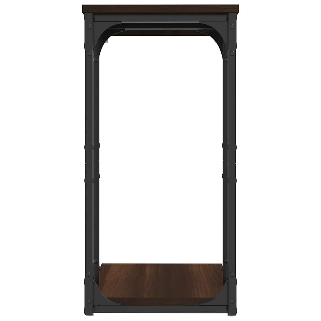 Tavolino Rovere Marrone 40x30x60 cm in Legno Multistrato - homemem39