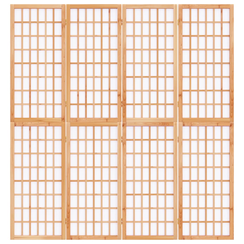 Divisorio Pieghevole 4 Pannelli Stile Giapponese 160x170 cm - homemem39
