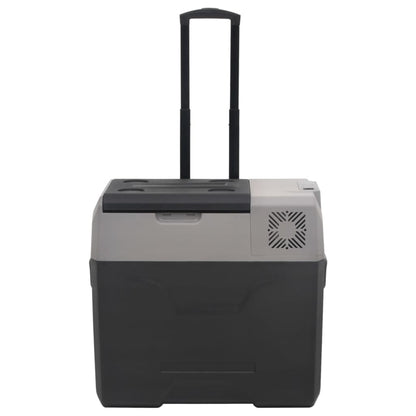 Borsa Frigo con Manico e Ruote Nera e Grigia 50 L Polipropilene | homemem39