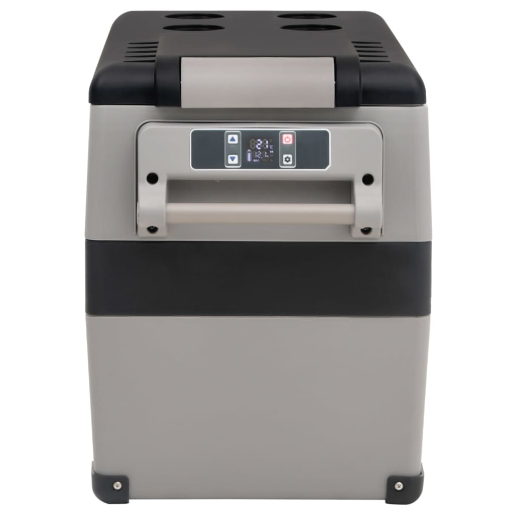 Borsa Frigo con Manico Nera e Grigia 55 L in PP e PE | homemem39