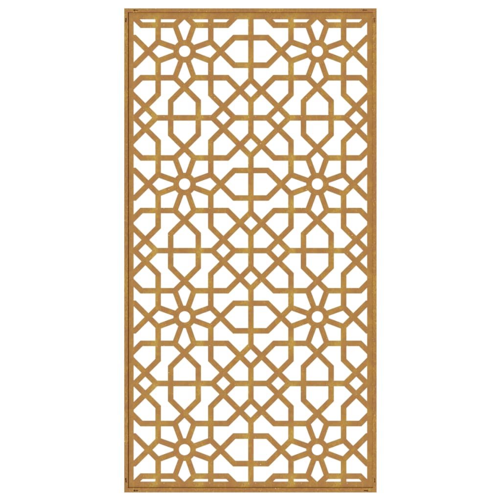 Decorazione Muro da Giardino 105x55 cm Moresco Acciaio Corten - homemem39