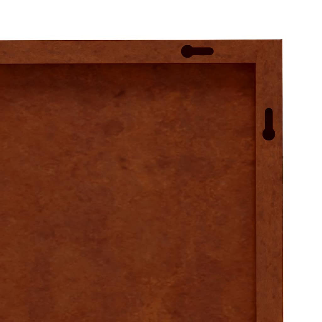 Decorazioni Muro Giardino 2 pz 105x55 cm Albero Acciaio Corten | homemem39