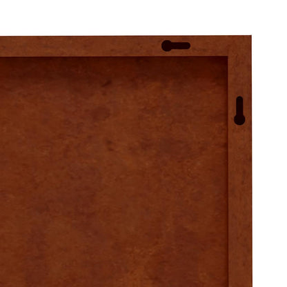Decorazioni Muro Giardino 2 pz 105x55 cm Albero Acciaio Corten | homemem39