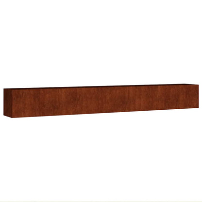 Fioriera Rialzata da Giardino 360x40x40 cm in Acciaio Corten