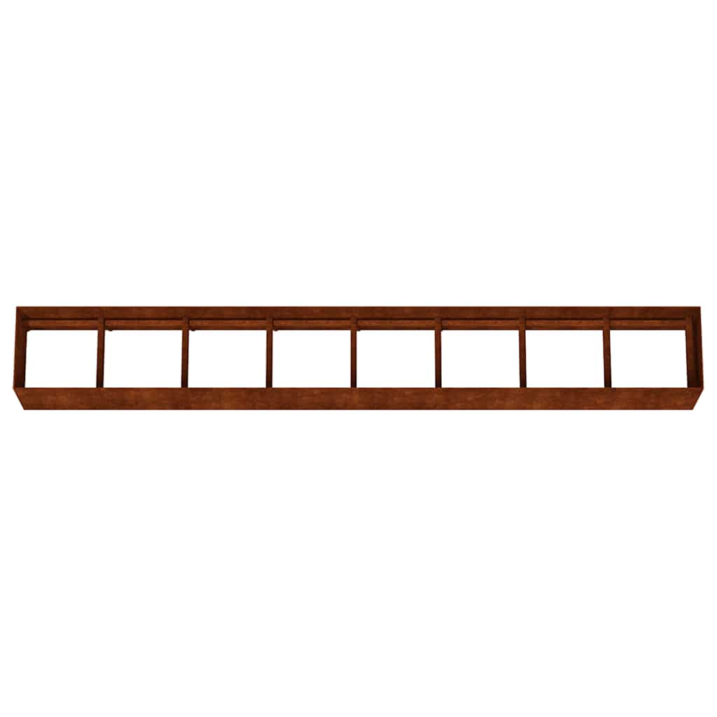Fioriera Rialzata da Giardino 360x40x40 cm in Acciaio Corten | homemem39