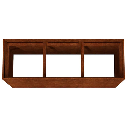 Fioriera Rialzata da Giardino 120x40x80 cm in Acciaio Corten